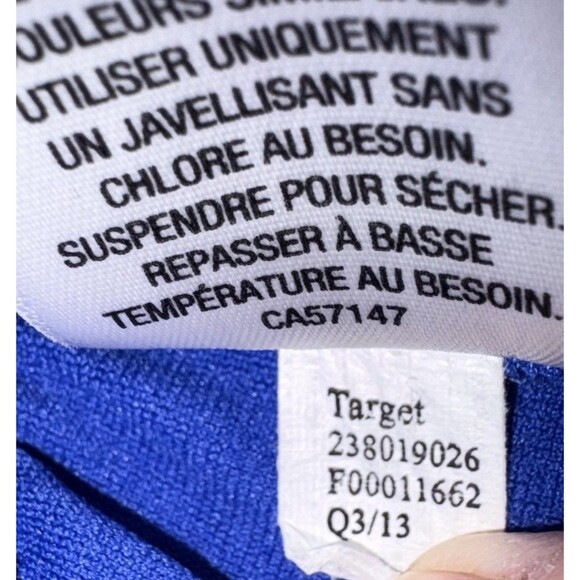 Mossimo Solid Blue Tankini Size SMALL Removable Pads Summer Swim - Picture 9 of 9